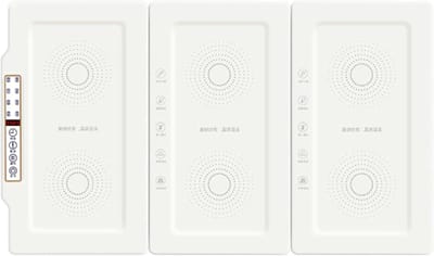 Elektrische Warmhoudbak - Voedselverwarmer Opvouwbaar - Feestjes Buffet - Instelbare Temperatuur - 3 Eenheden - Wit