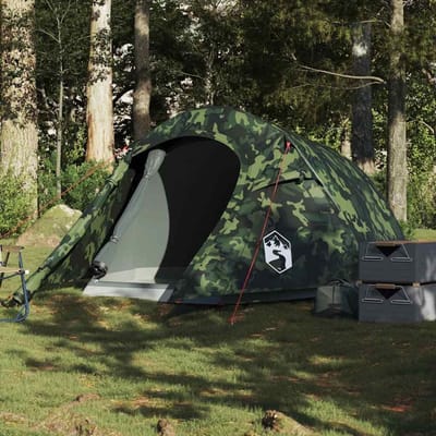 Tunneltent 3 personen - Camping tent - Buiten kamperen - Afneembare buitentent - 230 x 180 x 115 cm - Groen