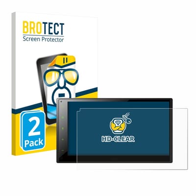 BROTECT - Screenprotector voor Pioneer SPH-DA160DAB - Folie Beschermfolie transparant 2 Stuks