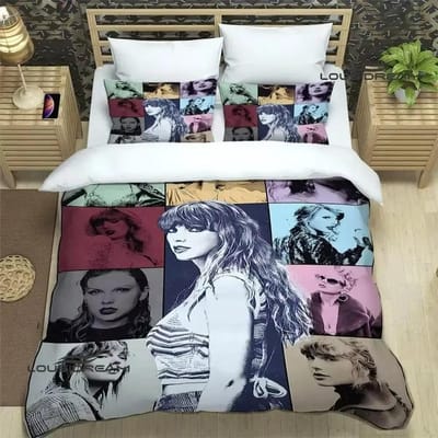 Zangeres T-Taylor-Swifts Beddengoed Sets Exquise Beddengoed Set Dekbedovertrek Dekbed Set Beddengoed Set Luxe Verjaardagscadeau EU King(240*220cm)3pcs