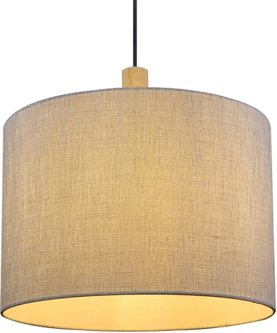 Globo - hanglamp - Roger - grijs - metaal - Ø 40cm - E27 - 15378H