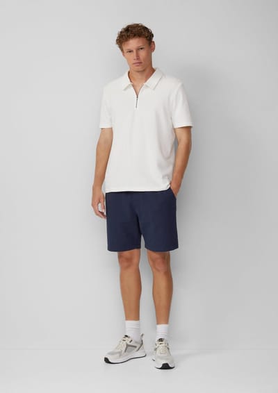 Textured Katoenen Shorts QS