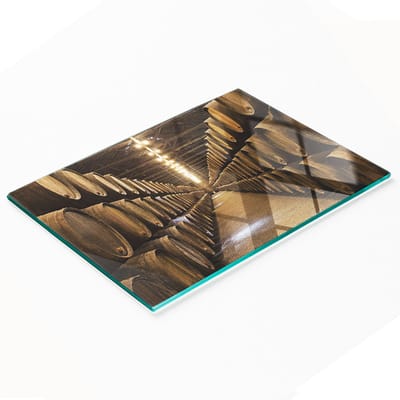 Gehard multifunctioneel decoratief bord van glas, geschikt voor Porto kelder, 80x52 cm
