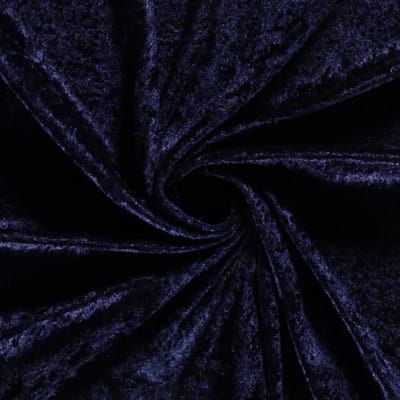 Velour de Panne Uni – Marine Blauw – Glimmend & Zacht – 165 g/m² – 147 cm Breed – Per Meter
