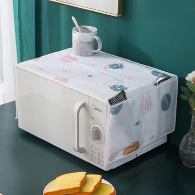 Waterdichte Katoen Linnen Magnetronovenhoes - Universele Pasvorm voor Elektrische Ovens, Oliebestendig en Duurzaam.