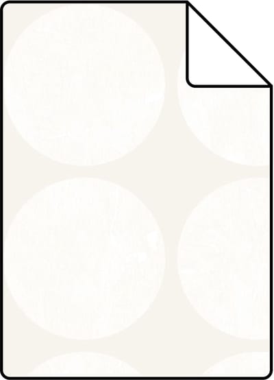 Proefstaal Origin Wallcoverings behang grote verweerde bollen roomwit - 26,5 x 21 cm - 347606-S