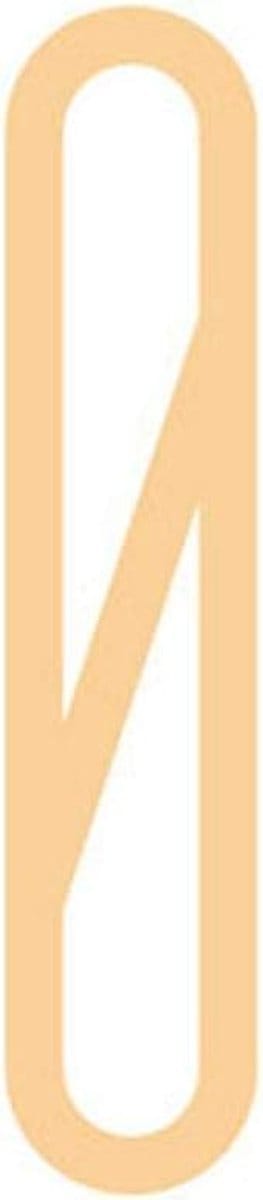 Huisnummer Cijfer - Deur Nummer - Huis Identificatie - Messing Materiaal - 7cm Hoog - Goud