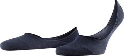FALKE Step Medium Cut onzichtbar eenkleurig katoen footies heren blauw - maat 43-44