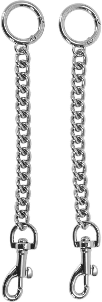 Dailygoods- Tasverlengingsketting 2 Stuks - Metalen Verlengketting - Draaibare Karabijnhaak - Kreeftsluiting - Lichtgewicht Legering - 16 cm Lang - Handtasriem