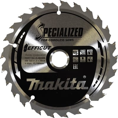 Makita E-06909 Cirkelzaagblad 150 x 20 x 1.4 mm Aantal tanden: 25 1 stuk(s)