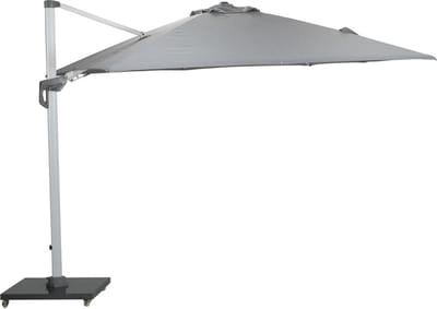 Garden Impressions Hawaii Deluxe zweefparasol - 300 x 300 - wit/ lichtgrijs