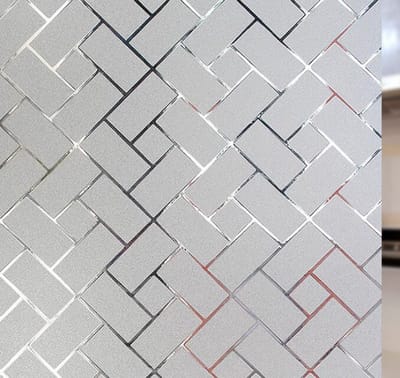 Privacy Raamsticker 45x100cm patroon | Frosted Niet-Zelfklevende raamfolie | UV Decoratiefolie | Decoratiesticker raam | Verduisterende raamsticker