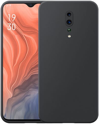 Geschikt voor Oppo Reno Z Telefoonhoesje Zwart Flexibel Siliconen TPU hoesje - Flexible Back Cover Case Siliconen TPU - Zwart - Smartphonica geschikt voor Oppo Reno Z