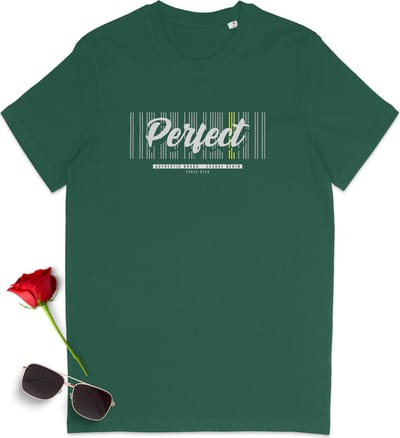 Perfect Urban Print T Shirt - Heren Dames - Unisex - Ronde Hals - Groen - S