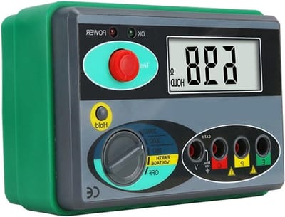 Isolatietester - Megohmmeter Aardweerstandstester - Elektrische Installaties Controleren - Hoge Precisie Meting - 0-2000 Ohm - One Color