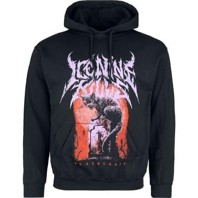 Blackcraft Cult - Gothic Trui met capuchon - Ice Nine Kills - Cat Hoodie - M tot XL - voor Mannen - zwart