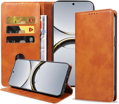 Geschikt voor Oppo Find X8 Pro Telefoonhoesje Kunstleer met Magnetische sluiting en Pasjeshouder Bookcase met Klepje - Walletcase with Cardslot - Bruin - Smartphonica geschikt voor Oppo Find X8 Pro