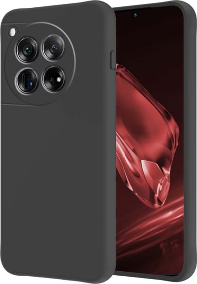 Hoesje - Geschikt voor OnePlus 12 - Sterk & Shockproof - Hoes Cover - Siliconen Case - Zwart