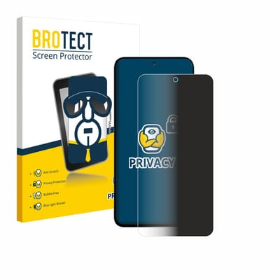 BROTECT - privacy screenprotector voor Xiaomi Poco M7 Plus - Folie Beschermfolie Blauwlichtfilter