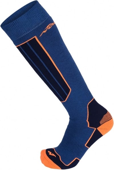 Nordica - Wintersportsokken/skisokken - All Mountain Comfort - 35/38 - blauw/neon oranje