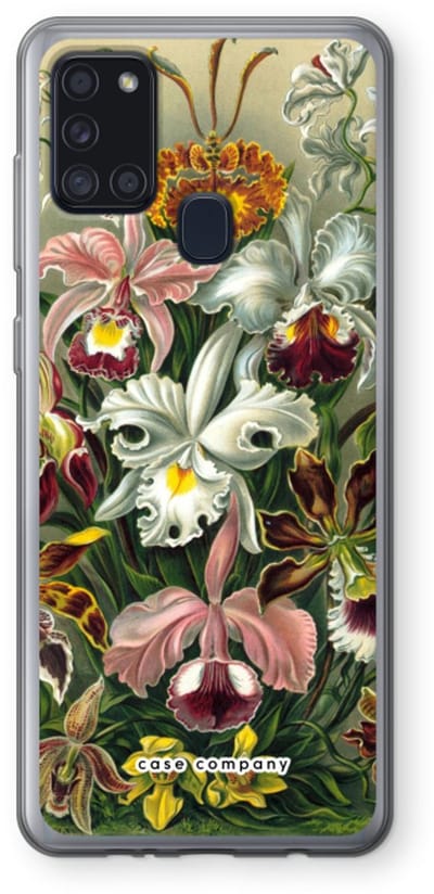 Case Company® - Hoesje geschikt voor Samsung Galaxy A21s hoesje - Haeckel Orchidae - Soft Cover Telefoonhoesje - Bescherming aan alle Kanten en Schermrand