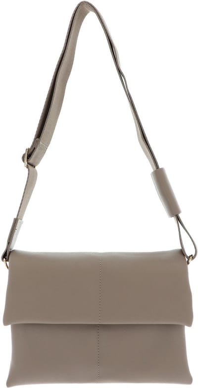 SEIDENFELT MANUFAKTUR Schoudertas Heby Crossbag Light Taupe / Gold