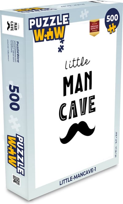 Puzzel Quotes - Little man cave - Spreuken - Jongens - Kind - Legpuzzel - Puzzel 500 stukjes