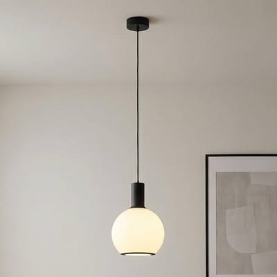 Euluna Hanglamp Milano, 1-lamp, bol, wit