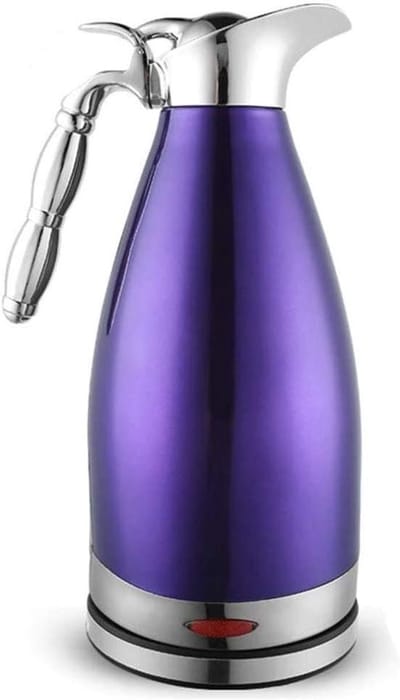 Waterkoker - Koffiepot Theeketel - Snel Water Koken - Dubbele Voeisolatie - 2.0L - Paars