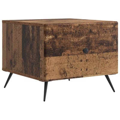 vidaXL - Salontafel - Oud - hout - 49 - x - 50 - x - 40 - cm - Bewerkt - hout