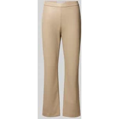 Flared bootcut broek in leerlook, model 'MACY'