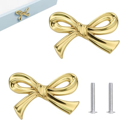 Kastknoppen - Gouden Deurknopjes - Meubelknoppen - Messing ladeknoppen - Decoratieve handgrepen - Deurgrepen - Deurknop - Meubelknop - Kastknop - Deurknoppen - 2 stuks - 5x7cm - Messing Decoratieve Handgrepen voor Lades en Kasten