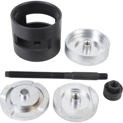Kit d'outils de dépose et d'installation de silentbloc de berceau de suspension arrière 6 pièces Métal robuste Remplacement pour X5 E53 1999 à 2007 black