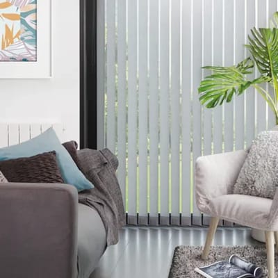 Madeco Verticale Lamellen Must - Lichtdoorlatend Grijs - 200x260cm - Compleet