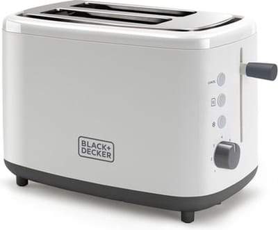 Black & Decker BXTO820E broodrooster 2 snede(n) 820 W Wit