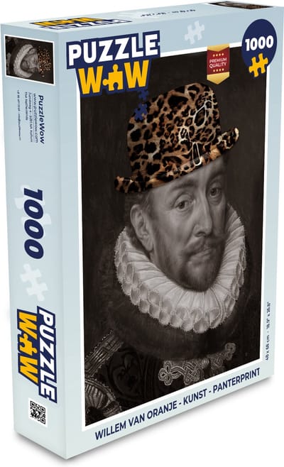Puzzel Willem van Oranje - Kunst - Panterprint - Legpuzzel - Puzzel 1000 stukjes volwassenen