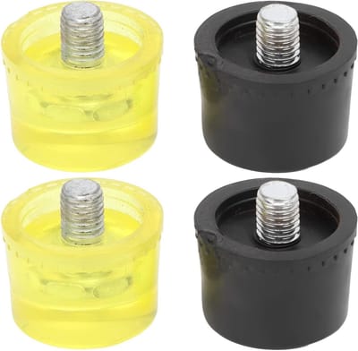 Rubber Impact Hammer Vervangset met 2 Stuks - Mallet Accessoires en Rubber Koppen (Φ25mm) voor Precisiewerk