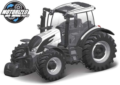 Bburago Valtra N174 - Modelauto - Schaal 10 CM - Wit/Zwart