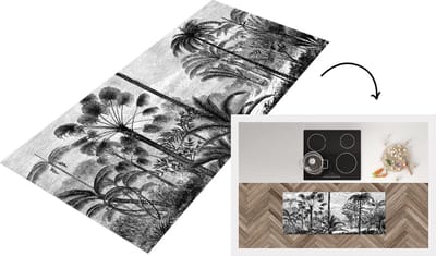 Keukenloper - Loper keuken - Jungle - Design - Natuur - 120x50 cm - Keukenloper vinyl