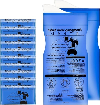 Set van 12 Urinezakken 700 ml voor Camping en Reizen - Ideaal voor Buitenactiviteiten, Auto en Noodtoiletten