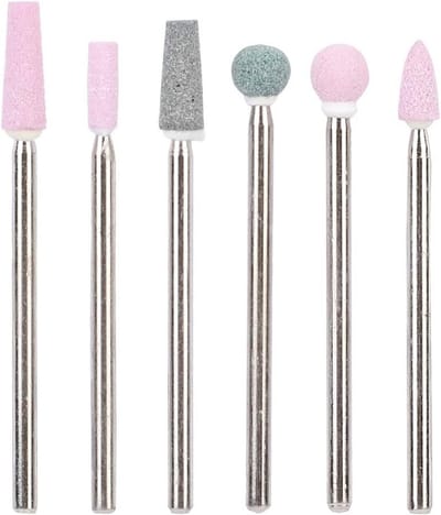 6-delige Set Keramische Nagelboorbits voor Elektrische Nagelfrees - Universeel Gebruik