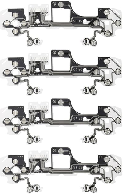 Dailygoods- Geleidende Film Vervanging - Flexibele Controller Membraan - Compatibel met PS5 BDM-030/V3 - Duurzaam FPC-Materiaal - Handvat Reparatie Pads - Lost Kabelproblemen Op