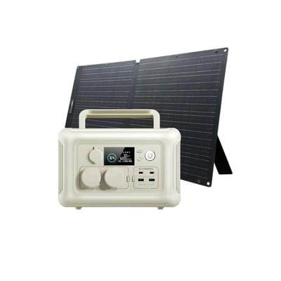 ALLPOWERS Zonnegeneratorkit 600W (R600 + SOLAX SE100 100W Zonnepaneel) - R600-WHI +SE100 100W Zonnepaneel