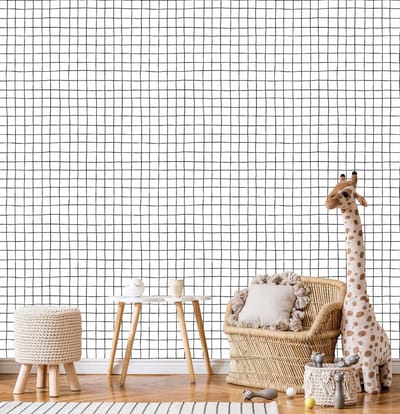 INGK - Kate & Andy - Behang - Grid Black
