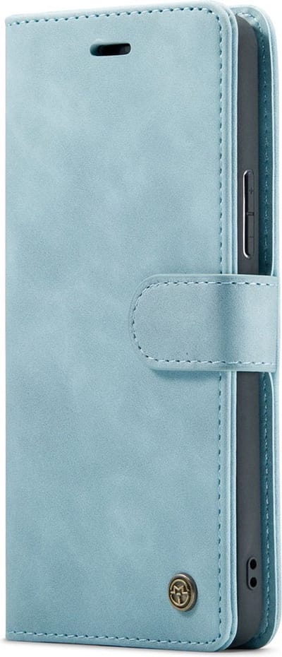 CaseMania Bookcase hoesje geschikt voor Samsung Galaxy A33 - Effen Aqua - Kunstleer - 2-in-1 Magnetisch Uitneembaar Design