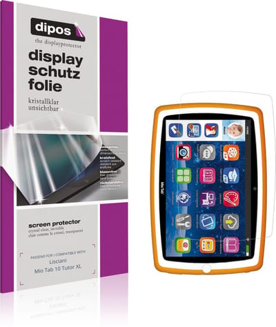 dipos – 2x Beschermfolie geschikt voor Lisciani Mio Tab 10 Tutor XL | Krasbestendige & heldere Screenprotector Ultra-Thin