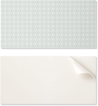 Set vinyl vloertegels met geometrisch bloemenpatroon 6x60x30 cm