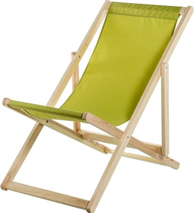 Opvouwbare Hangmat - Hout Stof - Ontspannen Buiten - 4 Posities - 88.5 cm - Groen