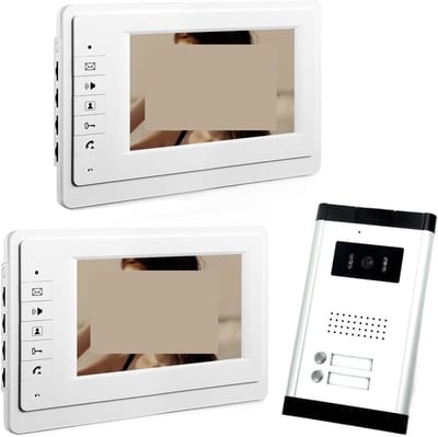 Video Intercom Systeem - Deur Telefoon - Huis Beveiliging - Twee Weg Communicatie - 7 Inch Scherm - Zilver
