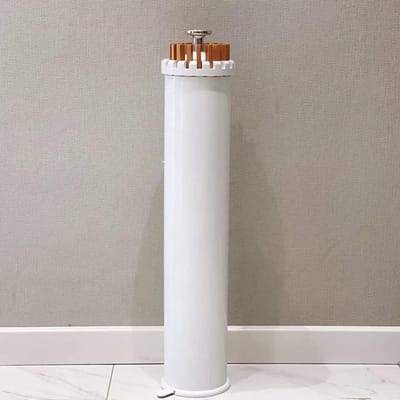 Handdoekenrek - Badkamerrek - Handdoeken Drogen - Flexibele Lay-out - 50 x 50 x 121 cm - Wit